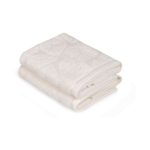 Sada 2 krémových ručníků Madame Coco Velver, 50 x 90 cm