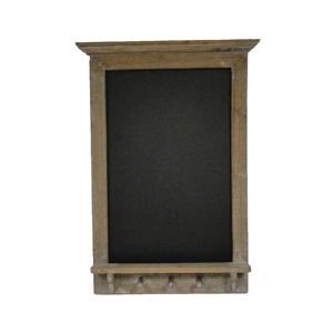 Černá břidlicová tabule v rámu z jedlového dřeva Antic Line, 45 x 72 cm