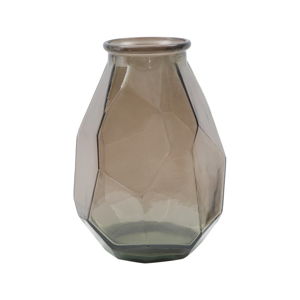 Hnědá váza z recyklovaného skla Mauro Ferretti Ambra, ⌀ 25 cm