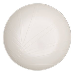 Servírovací bílá porcelánová miska Villeroy & Boch Leaf, ⌀ 26 cm