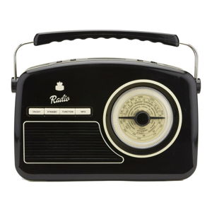 Černé rádio GPO Rydell Nostalgic Dab Radio Black
