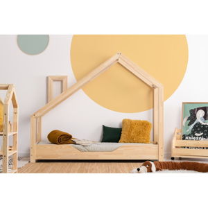 Domečková postel z borovicového dřeva Adeko Luna Bek, 80 x 200 cm