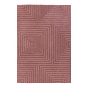 Fialový vlněný koberec Flair Rugs Estela, 160 x 230 cm