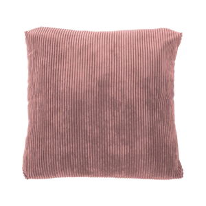 Růžový dekorativní polštář Tiseco Home Studio Ribbed, 40 x 40 cm
