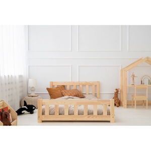 Dětská postel z borovicového dřeva v přírodní barvě 80x200 cm CPN – Adeko