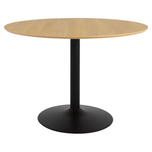 Kulatý jídelní stůl s deskou v dubovém dekoru ø 110 cm Taco – Tenzo