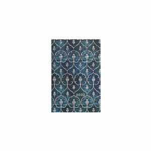 Týdenní diář na rok 2022 Paperblanks Blue Velvet, 9,5 x 14 cm