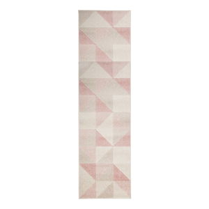 Růžový koberec Flair Rugs Urban Triangle, 60 x 220 cm
