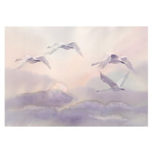 Velkoformátová tapeta Artgeist Flying Swans, 200 x 140 cm