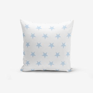 Povlak na polštář s příměsí bavlny Minimalist Cushion Covers Light Blue Star, 45 x 45 cm