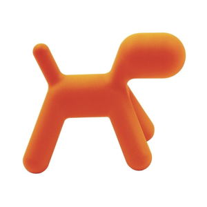 Oranžová dětská stolička ve tvaru psa Magis Puppy, výška 45 cm