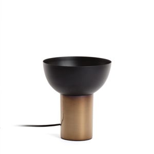Černá stolní lampa La Forma Amina, výška 20 cm