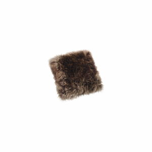 Hnědý polštář z ovčí kožešiny Royal Dream Sheepskin, 45 x 45 cm
