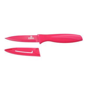 Růžový krájecí nůž s krytem Premier Housewares Zing
