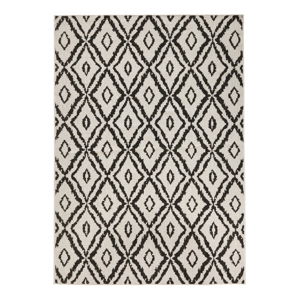 Hnědo-bílý venkovní koberec Bougari Rio, 80 x 150 cm
