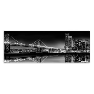 Obraz Styler Canvas Silver Bridge, 60 x 150 cm