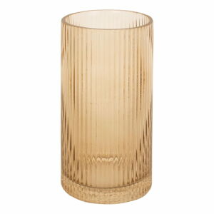 Světle hnědá skleněná váza PT LIVING Allure, výška 20 cm