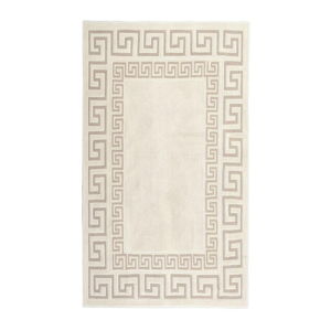 Krémový odolný bavlněný koberec Vitaus Versace, 120 x 180 cm