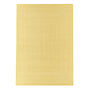 Žlutý venkovní koberec Floorita Braid, 160 x 230 cm