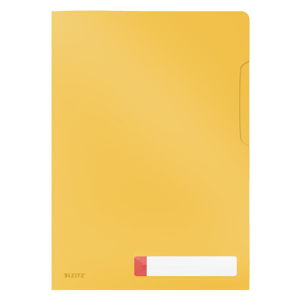 Žluté neprůhledné kancelářské desky Leitz Cosy, A4