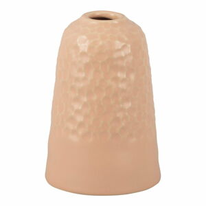 Růžová keramická váza PT LIVING Carve, výška 18,5 cm