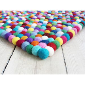 Kuličkový vlněný koberec Wooldot Ball Rugs Multi, 100 x 150 cm