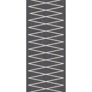 Tmavě šedý běhoun Floorita Fiord, 60 x 140 cm