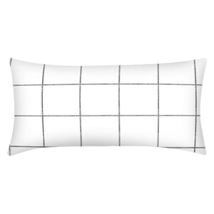 Bílý dekorativní povlak na polštář z bavlněného perkálu Westwing Collection, 40 x 80 cm