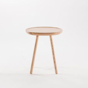Přírodní odkládací stolek z masivu EMKO Naïve Small, ø 45 cm