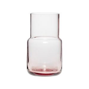 Růžová skleněná váza Hübsch Alstromeria