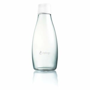 Bílá skleněná lahev ReTap s doživotní zárukou, 500 ml
