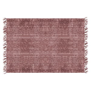 Červený bavlněný koberec PT LIVING Washed, 140 x 200 cm
