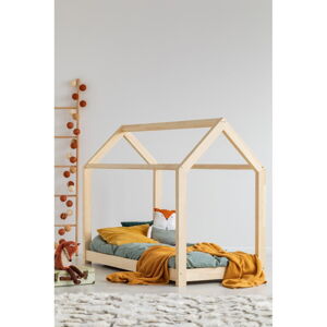 Domečková dětská postel z borovicového dřeva 120x200 cm Mila M - Adeko