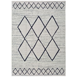 Krémovo-modrý venkovní koberec Universal Elba, 160 x 230 cm