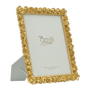 Stolní fotorámeček ve zlaté barvě Mauro Ferretti Rose, 20 x 25 cm