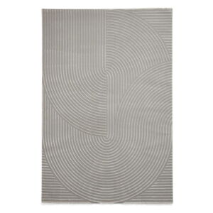 Světle šedý pratelný koberec z recyklovaných vláken 120x170 cm Flores – Think Rugs